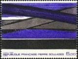 timbre N° 2448, Oeuvre de Pierre Soulages