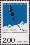 timbre N° 2480, 6ème congrès international des transports à câbles à Grenoble