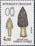 timbre N° 2490, Champignons - Morille conique (Morchella conica)