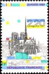 timbre N° 2582, Panorama de Paris - Notre-Dame de Paris