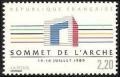 timbre N° 2600, Sommet des pays industrialisés à l'Arche de la défense