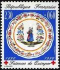 timbre N° 2646, Croix Rouge - Les 300 ans des faïenceries de Quimper