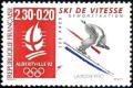 timbre N° 2675, «Albertville 92» Jeux olympiques d'hiver 1992 à Albertville - Ski de vitesse - démonstration - Les Arcs
