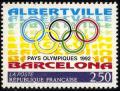 timbre N° 2760, La France et l'Espagne pays olympiques 1992