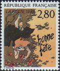 timbre N° 2836, Le plaisir d'écrire vu par Claire Wendling «Bonne fête»