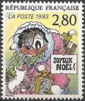 timbre N° 2847, Le plaisir d'écrire vu par Patrick Prugne «Joyeux Noël»