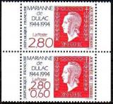 timbre N° P2864A, Journée du timbre - 50ème anniversaire de la Marianne de Dulac