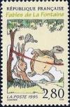 timbre N° 2963, Fables de La Fontaine 
