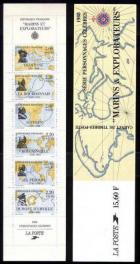 timbre N° BC2523, La bande carnet personnages célèbres (grands navigateurs)