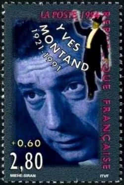  Personnages célèbres «De la scène à l'écran», Yves Montand 1921-1991 