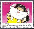 timbre N° 3064, Lecture de la lettre, Le voyage d'une lettre