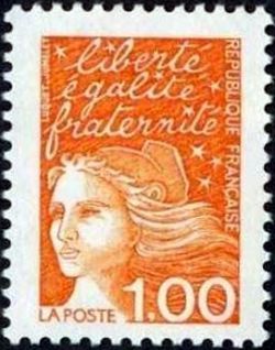  Marianne du 14 Juillet, Liberté, égalité, fraternité <br>Marianne de Luquet 1f