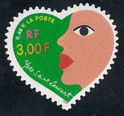  Saint Valentin <br>Cœur d'Yves Saint Laurent (visage)