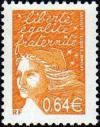  Marianne de Luquet 0,64 € orange foncé 