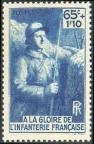 timbre N° 387, A la gloire de l'infanterie française