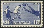 timbre N° 396, 3ème coupe du monde de football à Paris