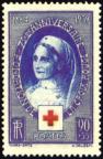 timbre N° 422A, Croix rouge - 75ème anniversaire de la fondation