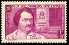 timbre N° 463, Honoré de Balzac (1799-1850) écrivain français. Romancier, dramaturge