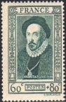 timbre N° 587, Montaigne (1533-1592) moraliste et philosophe