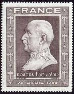 timbre N° 606, 88ème anniversaire du Maréchal Pétain