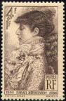 timbre N° 738, Sarah Bernhardt (1844-1923)  actrice française