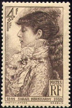  Sarah Bernhardt (1844-1923)  actrice française 