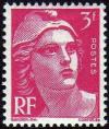 timbre N° 806, Marianne de Gandon 3 F rose-lilas