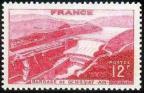 timbre N° 817, Barrage de Génissiat