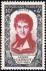 timbre N° 869, Lazare Carnot (1753-1823)  mathématicien et homme politique français