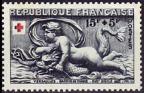timbre N° 938, Croix rouge - Versailles - Bassin de Diane