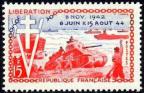 timbre N° 983, Débarquement 6 juin 1944