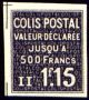  Timbre pour colis «valeur déclarée» 