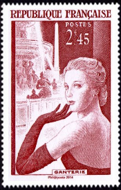  Ganterie (Timbre N° 1020 de 1955 ) 