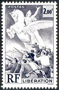  Libération ( Timbre N° 669 de 1945 ) 