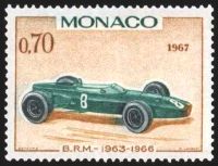  25éme Grand prix automobile de Monaco. Voiture de vainqueur : B.R.M 1963-1966 