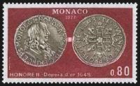  numismatique Honoré II doppia de 1648 