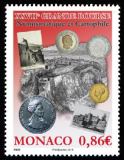 timbre de Monaco x légende : Grande bourse 2019