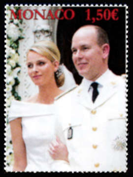 timbre de Monaco x légende : 10 ans du Mariage princier 2011-2021