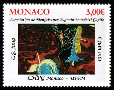 timbre de Monaco x légende : CHPG Association de bienfaisance Eugenio Benedetti Gaglio