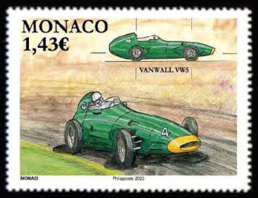timbre de Monaco x légende : Voitures de course mythuques - Vanwal VW5