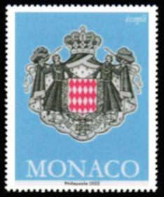 timbre de Monaco x légende : Timbre d'usage courant