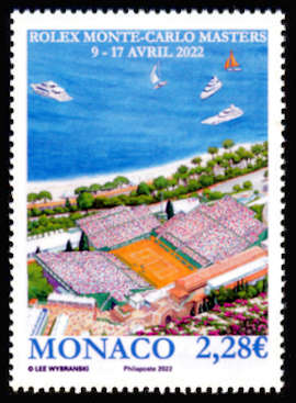 timbre de Monaco x légende : Rolex Monte-Carlo Master