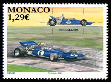 timbre de Monaco x légende : Les voitures de course mythique  TYRRELL 003