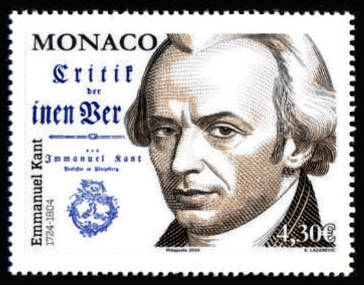 timbre de Monaco x légende : 300ème anniversaire de la naissance d'Emmanuel Kant