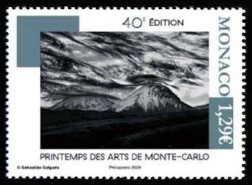 timbre de Monaco x légende : 40ème édition du printemps des arts