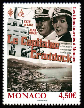 timbre de Monaco x légende : les films tournés à Monaco
