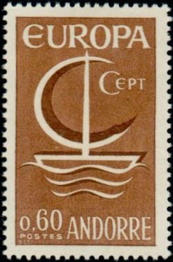 timbre Andorre N° 178 légende : Europa