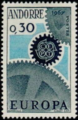 timbre Andorre N° 179 légende : Europa