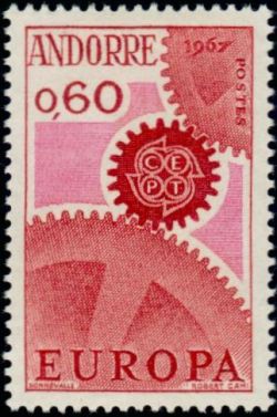 timbre Andorre N° 180 légende : Europa