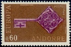 timbre Andorre N° 189 légende : Europa